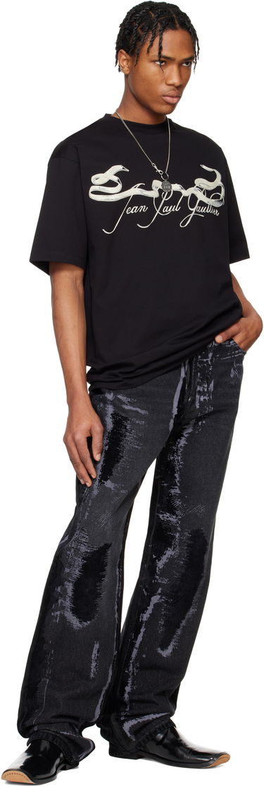 Majica kratkih rukava Jean Paul Gaultier Jean Paul Gaultier Oversized Tattoo Ruban T-Shirt Crna | 25/34-F-TS118I-J090-0005, 3