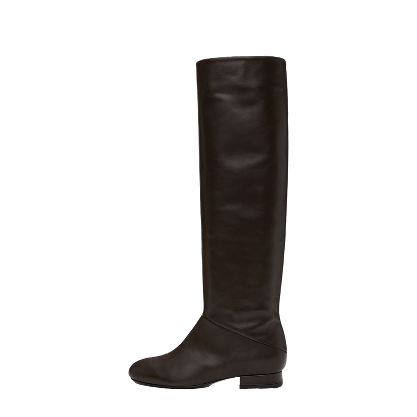 Tenisice i cipele BY FAR Felix Nappa Leather Boots Smeđa | MWFBO064CL013BR023PL