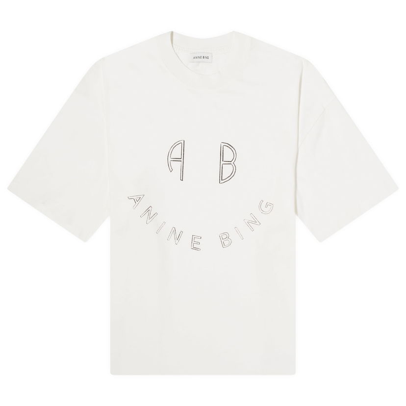 Majica kratkih rukava Anine Bing Kent Ivory T-Shirt X-Small Bijela | A-08-2427-150