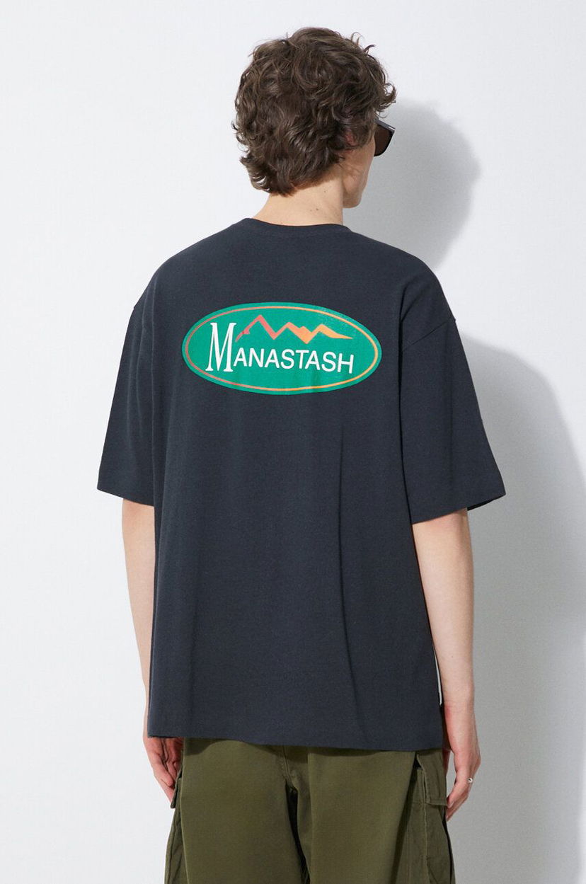 Majica kratkih rukava Manastash Manastash Hemp Original Logo T-Shirt Crna | 7924134002