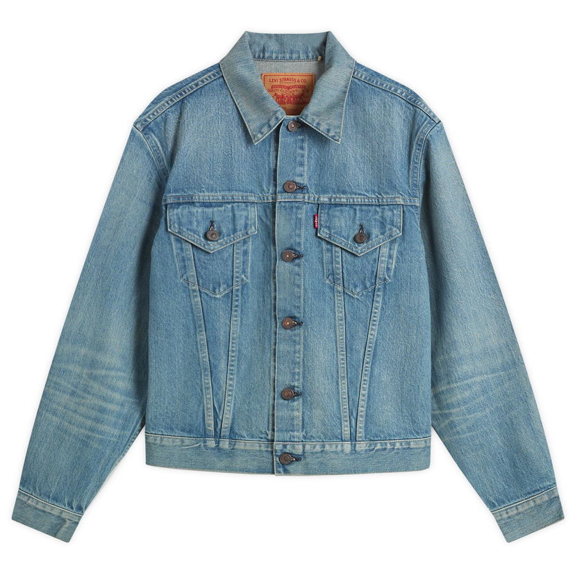 Jakna Levi's LVC 1961 Type III 557 Kaihara Denim Jacket, Size Medium Plava | 74998-0004-BLU