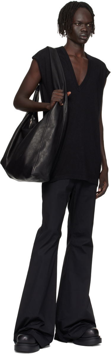 Majica kratkih rukava Rick Owens Rick Owens Concordians Deep V-Neck T-Shirt Crna | RU02E1230 JR, 3