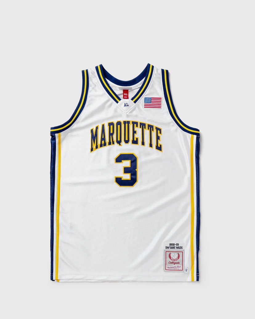 Dres Mitchell & Ness NCAA AUTHENTIC JERSEY UNIVERSITY MARQUETTE 2002-03 DWYANE WADE #3 Bijela | AJY54490-MAU02DWAWHIT