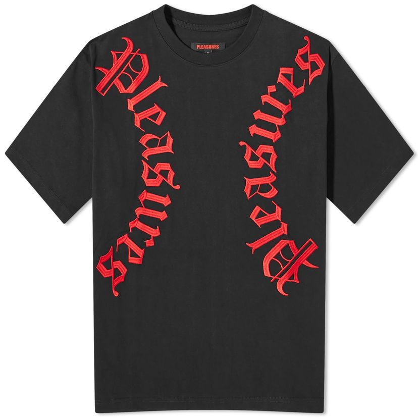 Majica kratkih rukava Pleasures Harness Heavyweight T-Shirt Crna | P24SP010-BLACK