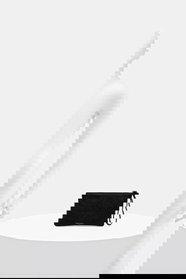 Novčanik Common Projects Pebbled Leather Small Flat Pouch Crna | 9187.7001, 4