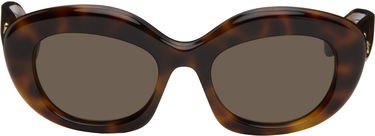 Sunčane naočale Loewe Curvy Logo Cat-Eye Sunglasses Smeđa | LW40153I5152E 192337199622, 0