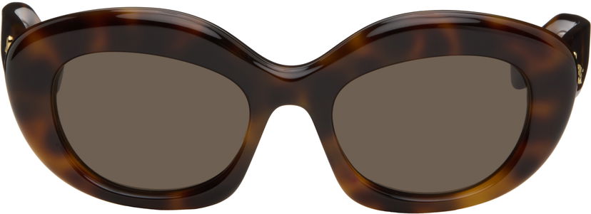 Sunčane naočale Loewe Curvy Logo Cat-Eye Sunglasses Smeđa | LW40153I5152E 192337199622