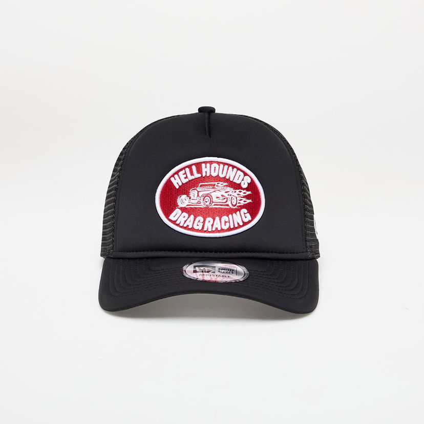 Kapa New Era Graphic Patch 9FORTY A-Frame Trucker Adjustable Cap Crna | 60667598