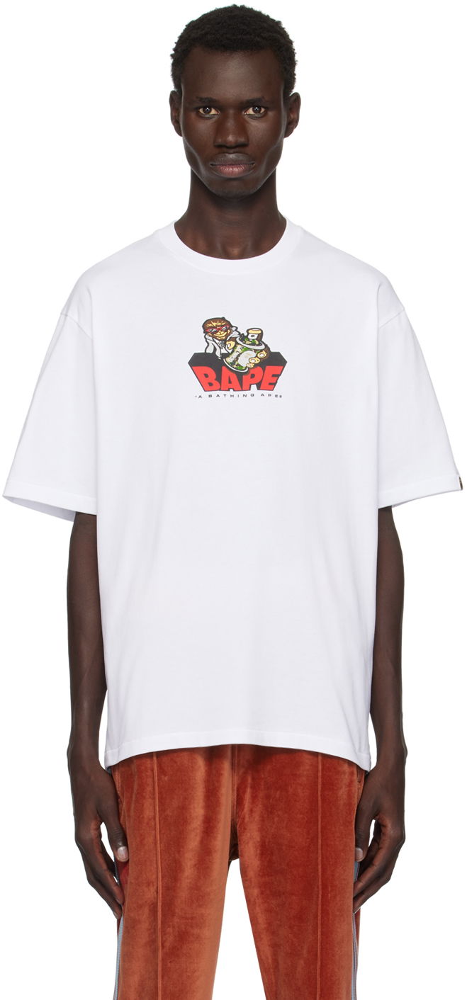 Majica kratkih rukava BAPE Bape Graffiti Logo T-Shirt Bijela | 001TEK301345M
