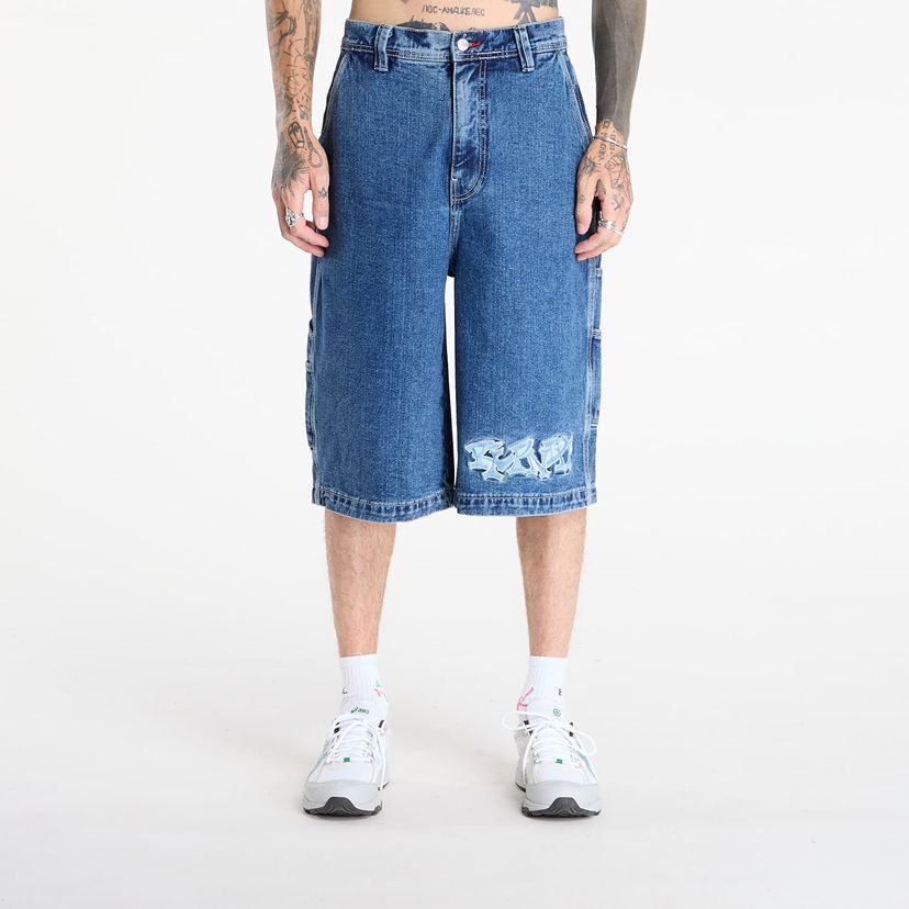 Kratke hlače RIPNDIP RIPNDIP Ace Ultra Wide Leg Shorts Plava | RNDFALL25111