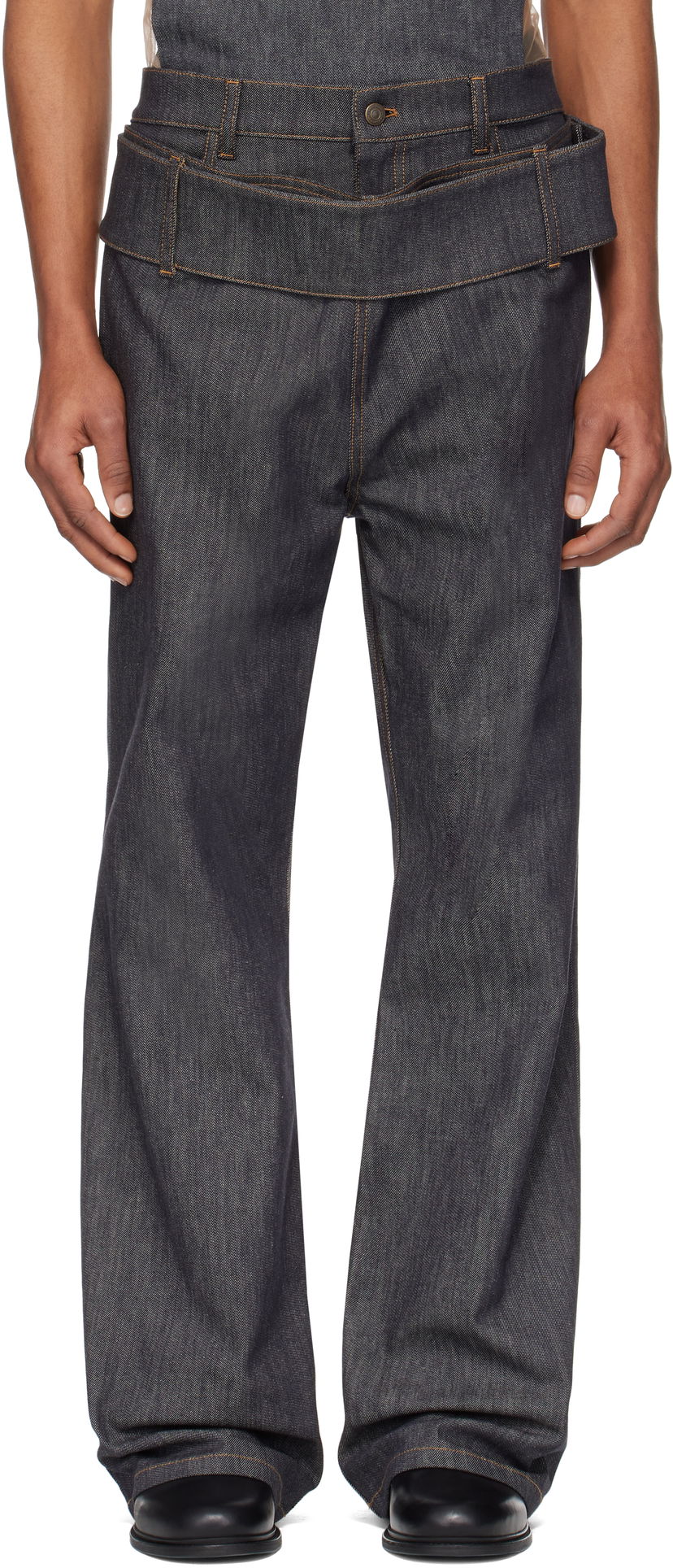 Jeans Courrèges Courrèges Double Belt Jeans Plava | 125DPA287DE0035