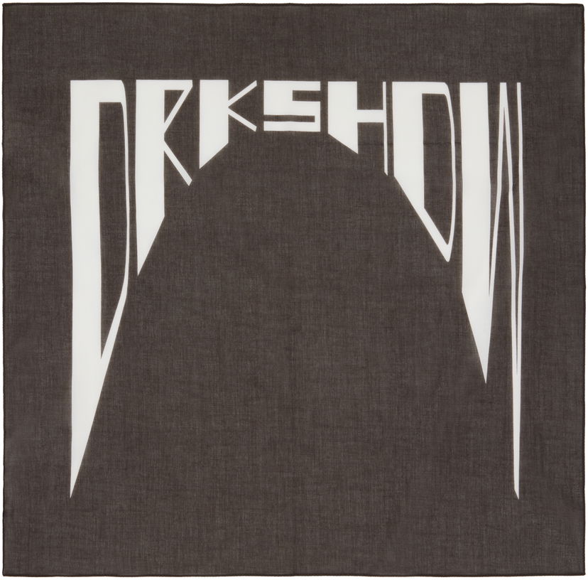 Šal Rick Owens DRKSHDW Concordians Cotton Bandana Crna | DA02E7471 SCAEP4