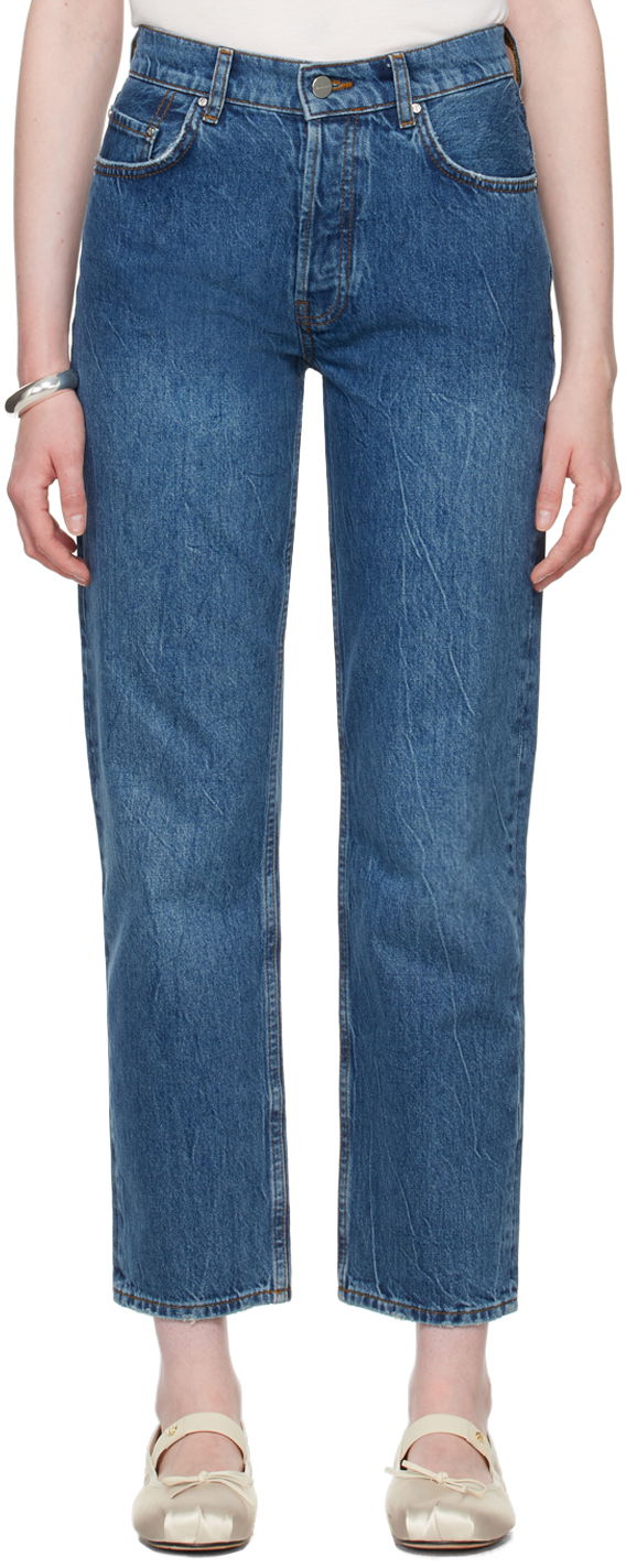 Jeans Anine Bing ANINE BING Benson Straight Jeans Plava | A-06-10010-WHD20