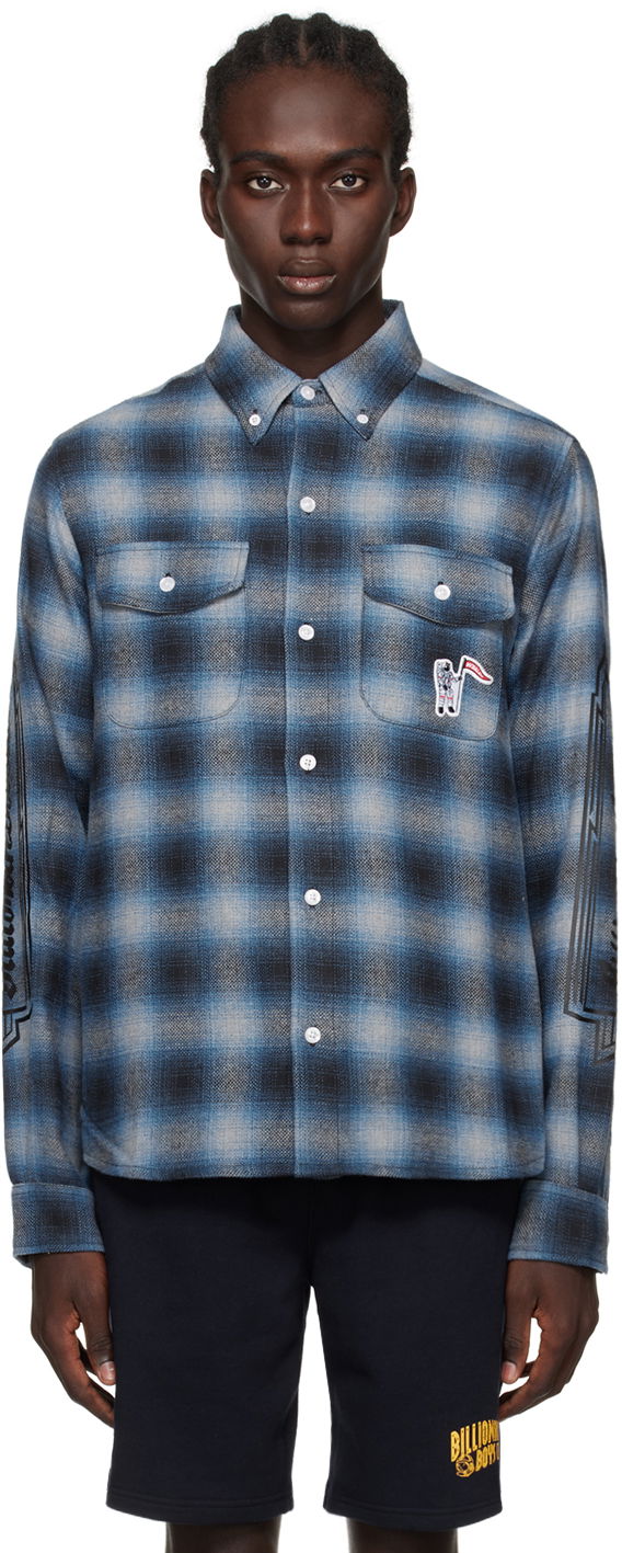 Košulja BILLIONAIRE BOYS CLUB Check Shirt Plava | B23424