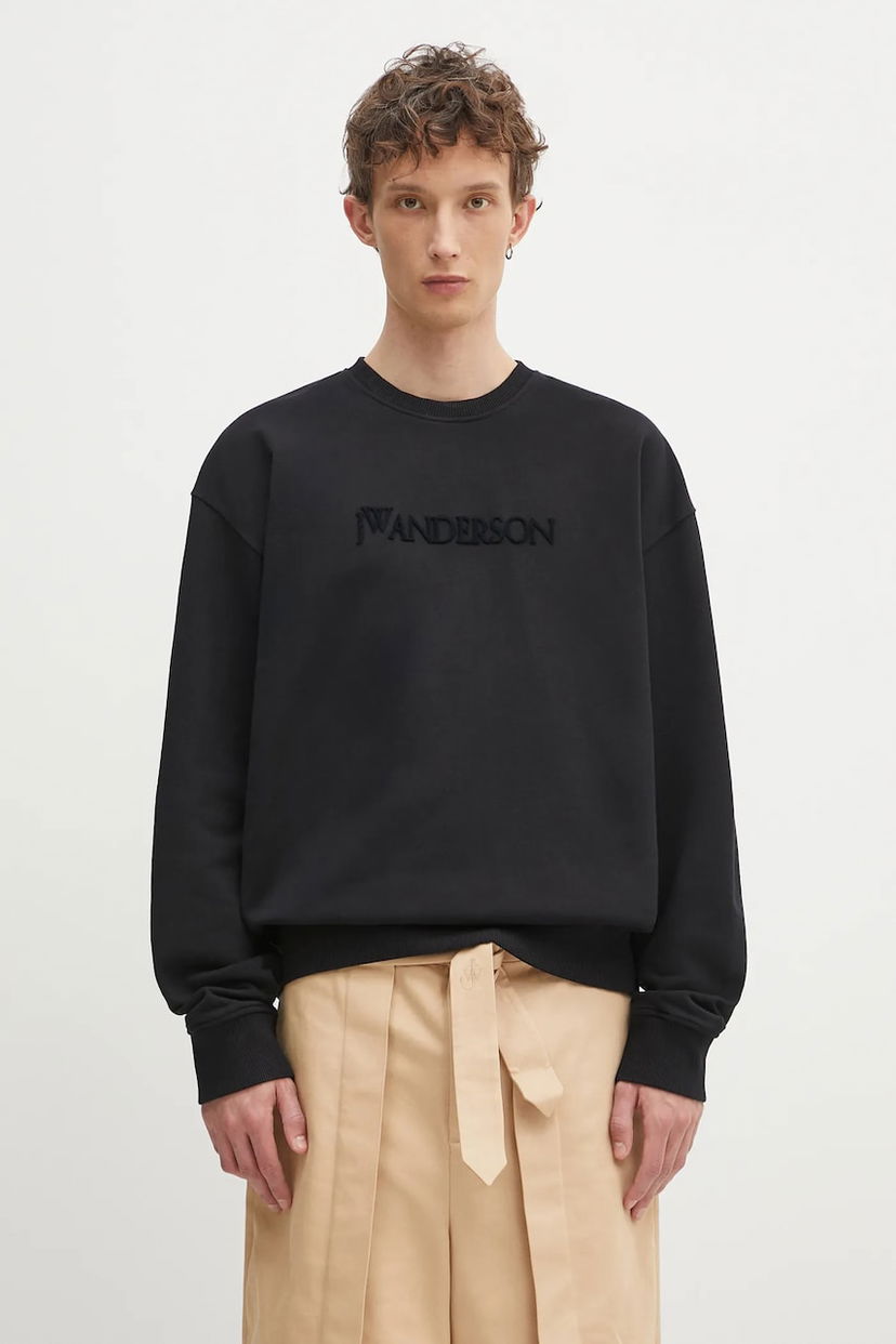 Dukserice JW Anderson JW Anderson Logo Embroidery Sweatshirt Crna | JW0215.PG1632.999