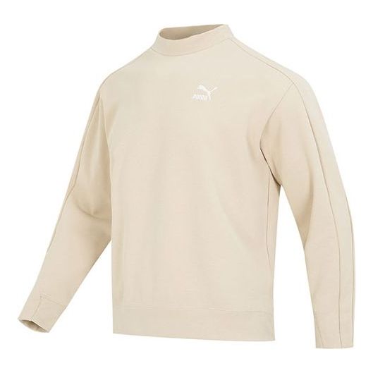 Džemper Puma T7 Mock Neck Sweatshirt Bež | 620605-88
