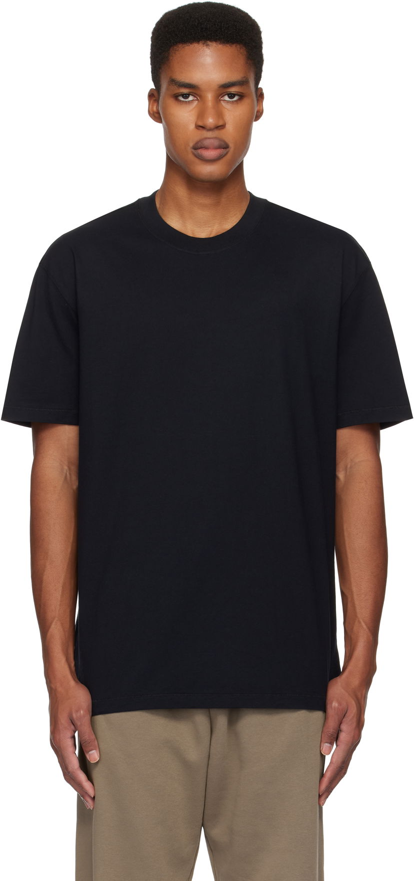 Majica kratkih rukava SKIMS Relaxed Heavyweight T-Shirt Crna | SS-STT-6414M