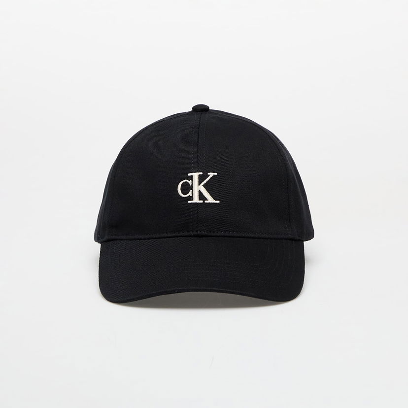 Kapa CALVIN KLEIN Calvin Klein Jeans Monogram Embroidery Cap Crna | LV04K5024G UB1