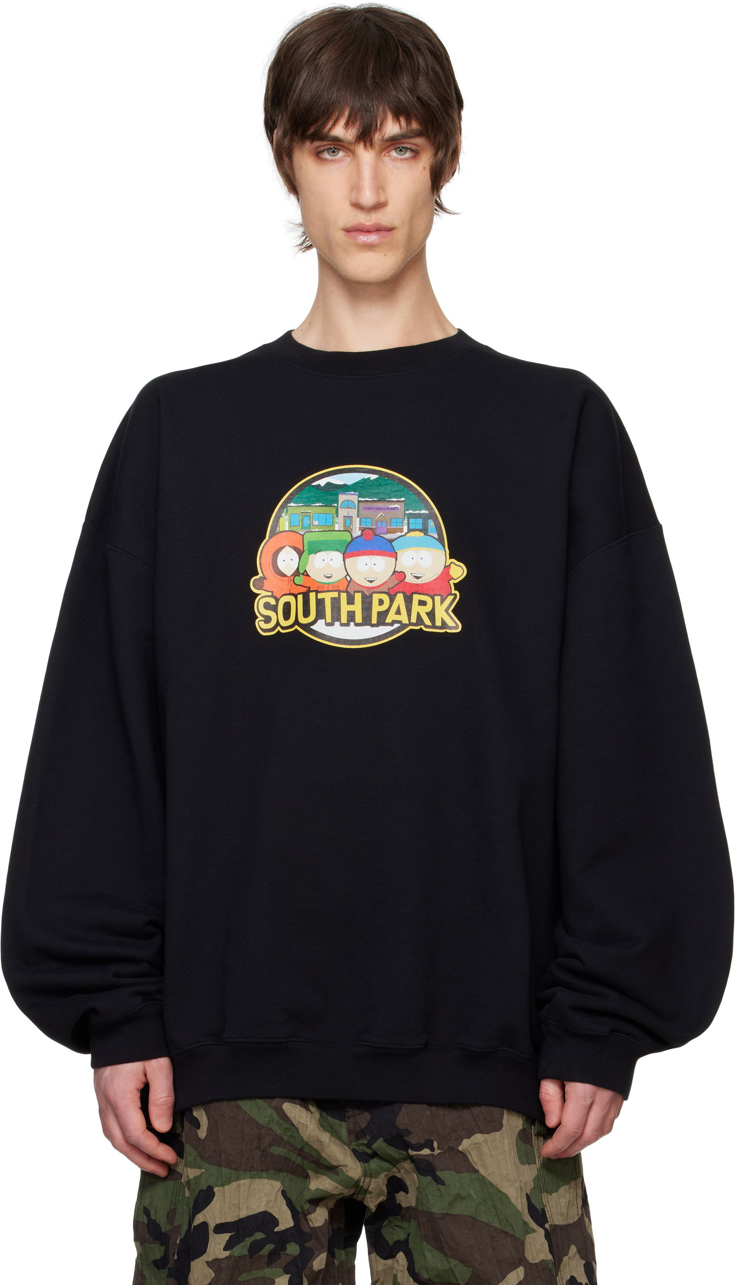 Dukserice VETEMENTS Vetements Runway 'South Park' Oversized Sweatshirt Crna | UA66CW610B, 0