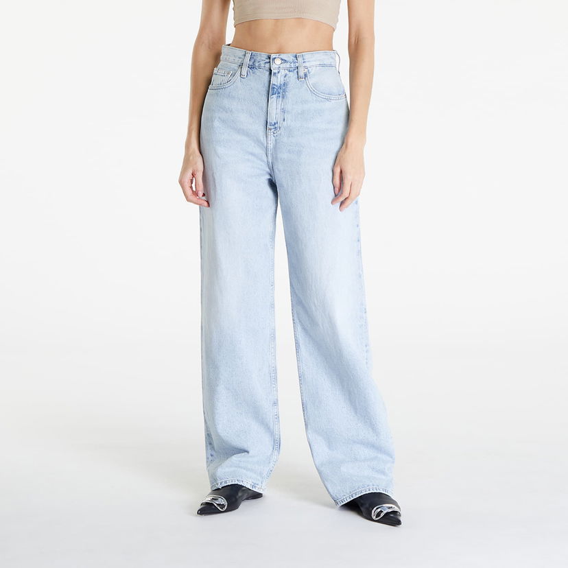Jeans CALVIN KLEIN High Rise Relaxed Coated Jeans Denim Light Plava | J20J223427 1AA