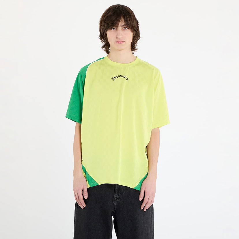 Majica kratkih rukava Pleasures Pleasures Late Sport T-Shirt Zelena | P25SP028 YELLOW