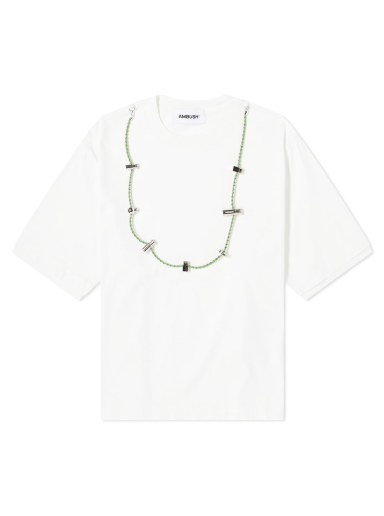 Majica kratkih rukava Ambush Cord Collar Tee Bijela | BWAA031F22JER0010202