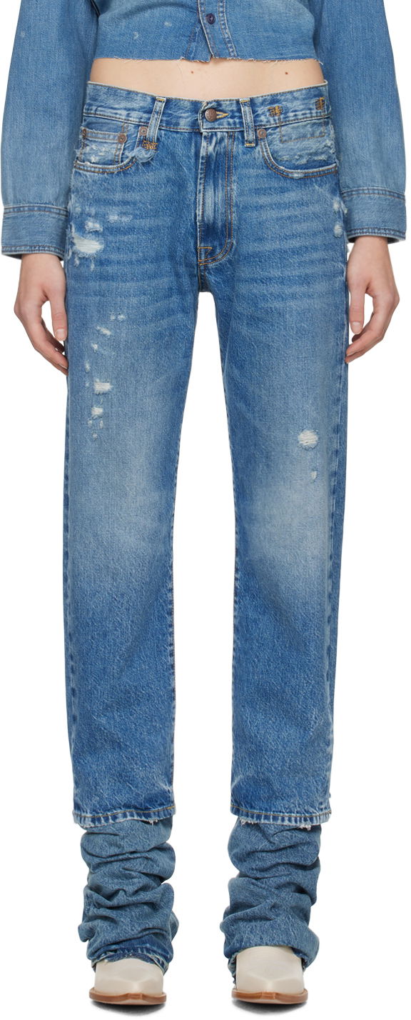 Jeans R13 R13 Boyfriend Stacked Jeans Plava | R13W5083-969