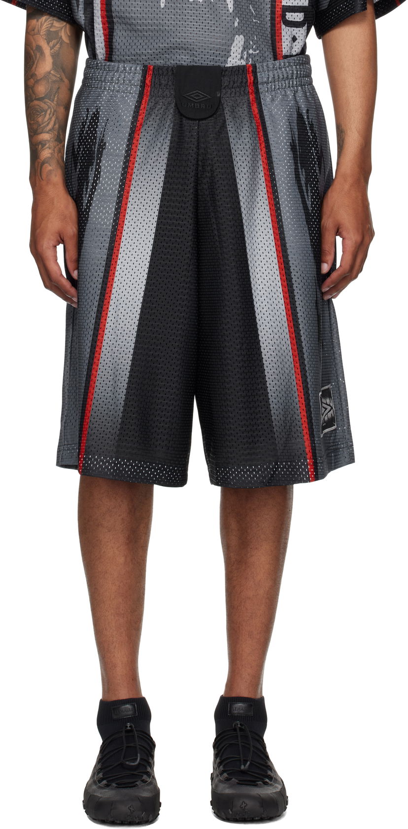 Kratke hlače Umbro Umbro 98/99 'Hard Times' Mesh Athletic Shorts Crna | UBMW0236FA162