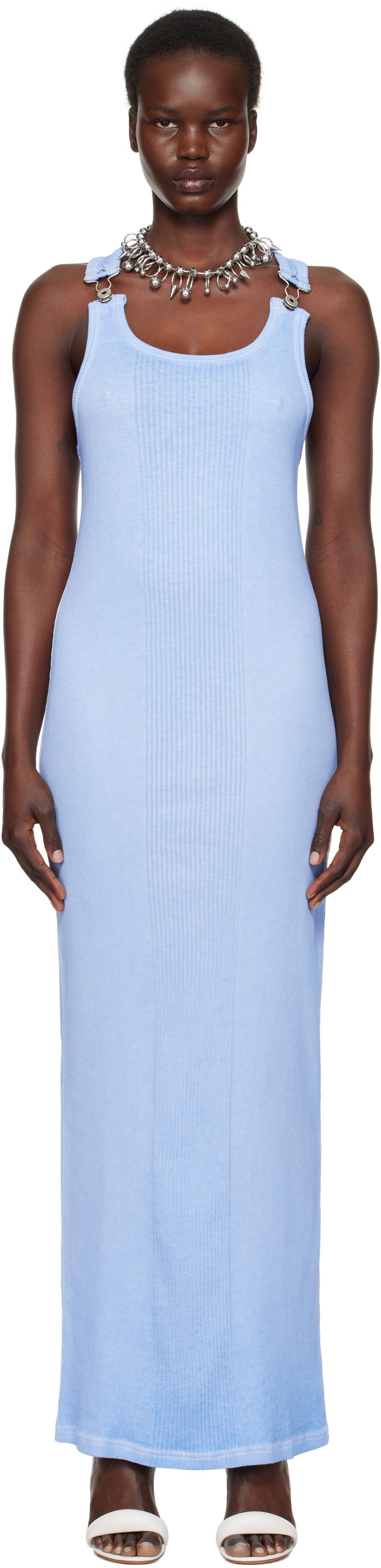 Haljina Jean Paul Gaultier Jean Paul Gaultier 'The Strapped' Maxi Dress Plava | 25/33-F-RO352-J054-52