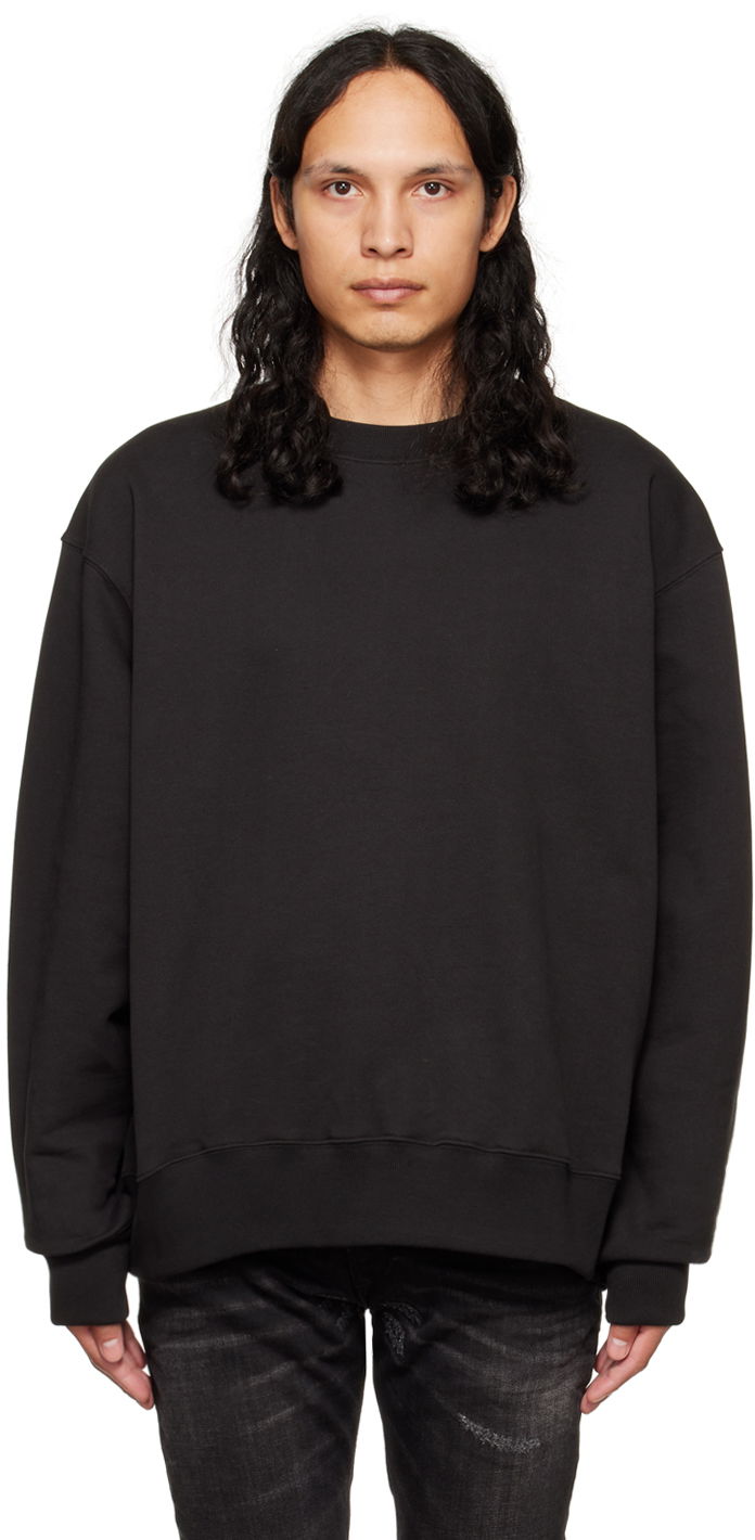 Džemper We11done We11done Crewneck Sweatshirt Crna | WD-TS3-22-747-U-BK