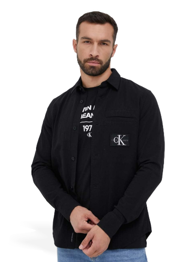Košulja CALVIN KLEIN Textured Shirt Crna | J30J323516