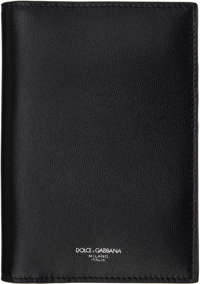 Novčanik Dolce & Gabbana Dolce&Gabbana Calfskin Passport Holder Crna | BP2215AV956