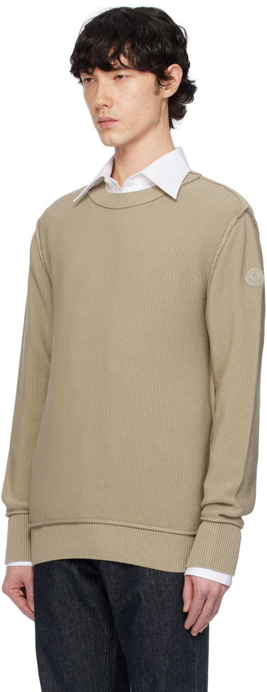 Džemper Moncler Moncler Textured Cotton Sweater Bež | K10919C00001M1367, 3