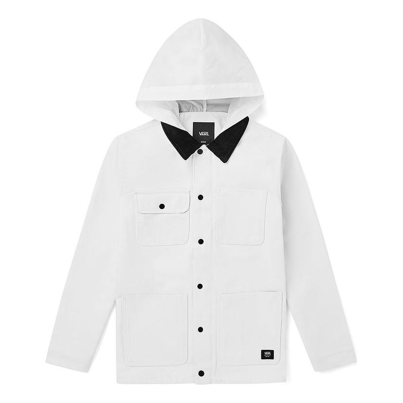 Jakna Vans Hooded Chore Jacket Bijela | VN0A3W2GWHT