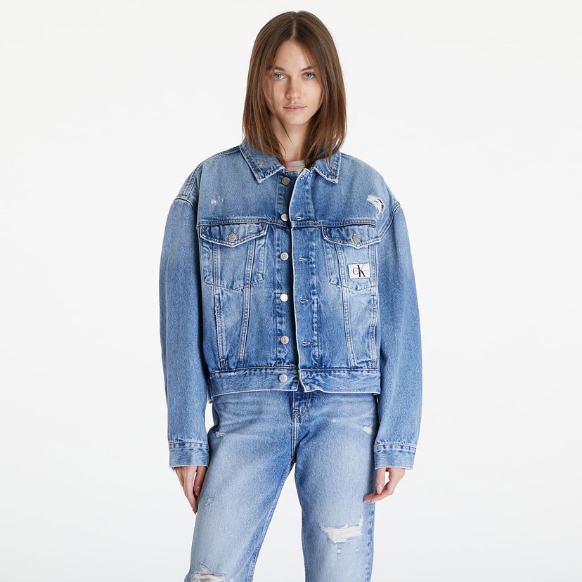 Jakna CALVIN KLEIN Boxy Denim Jacket Denim Medium Plava | J20J222787 1A4