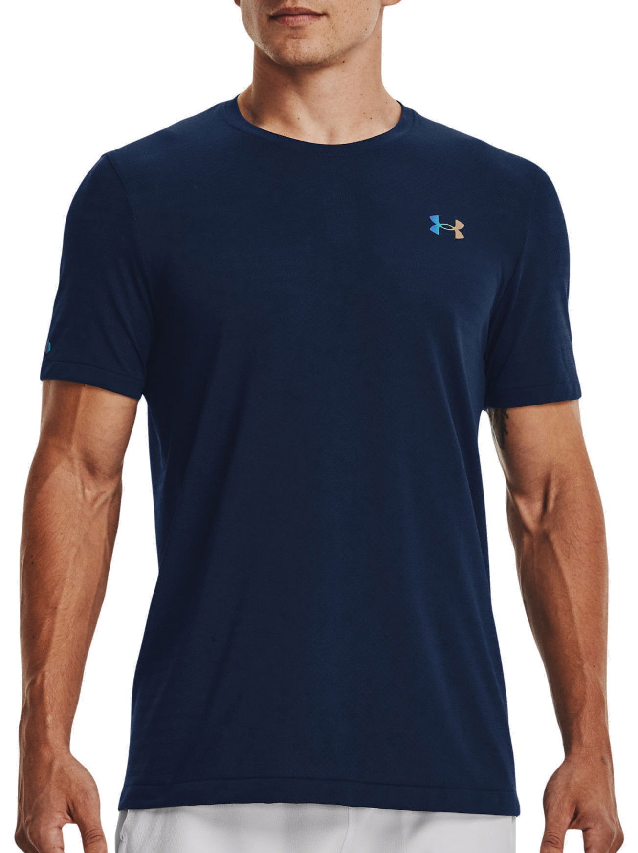 Majica kratkih rukava Under Armour Seamless GeoSport T-Shirt Tamnoplava | 1370441-408, 0
