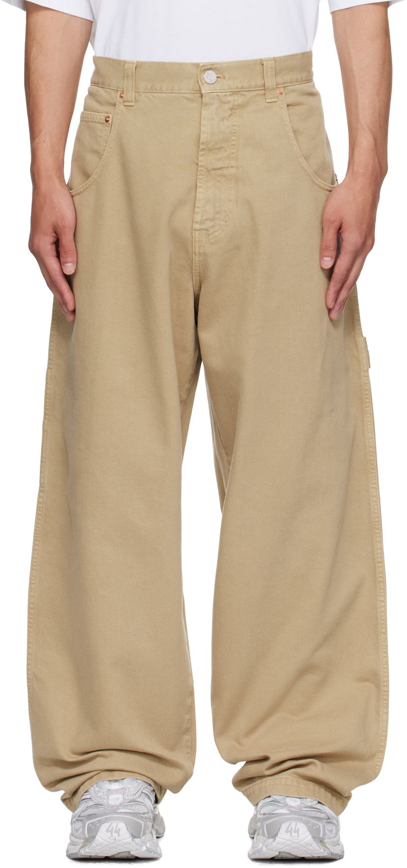 Jeans VETEMENTS Vetements Hip-Hop Pants Bež | UH76PA250BE