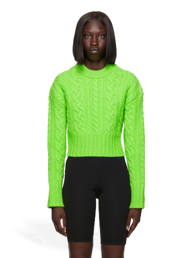 Džemper AMI Virgin Wool Sweater Zelena | FKS051.017