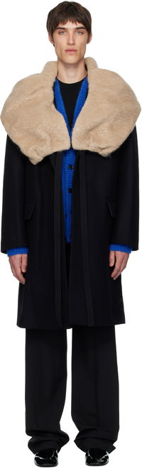 Dries Van Noten Wool Collar Coat