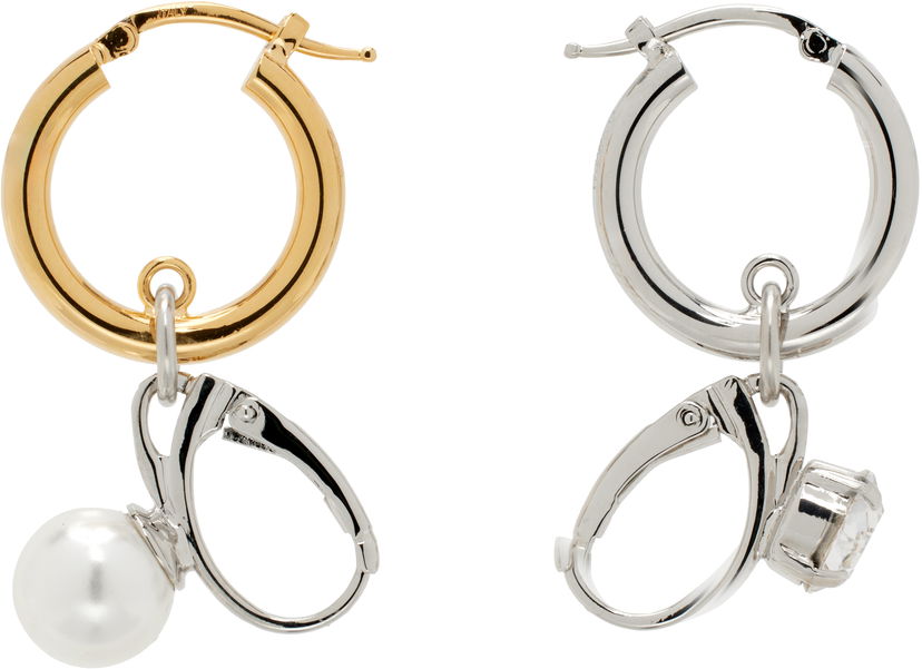 Naušnice Maison Margiela MM6 Maison Margiela Hoop Earrings with Charms Višebojno | SM7VG0083 P7352