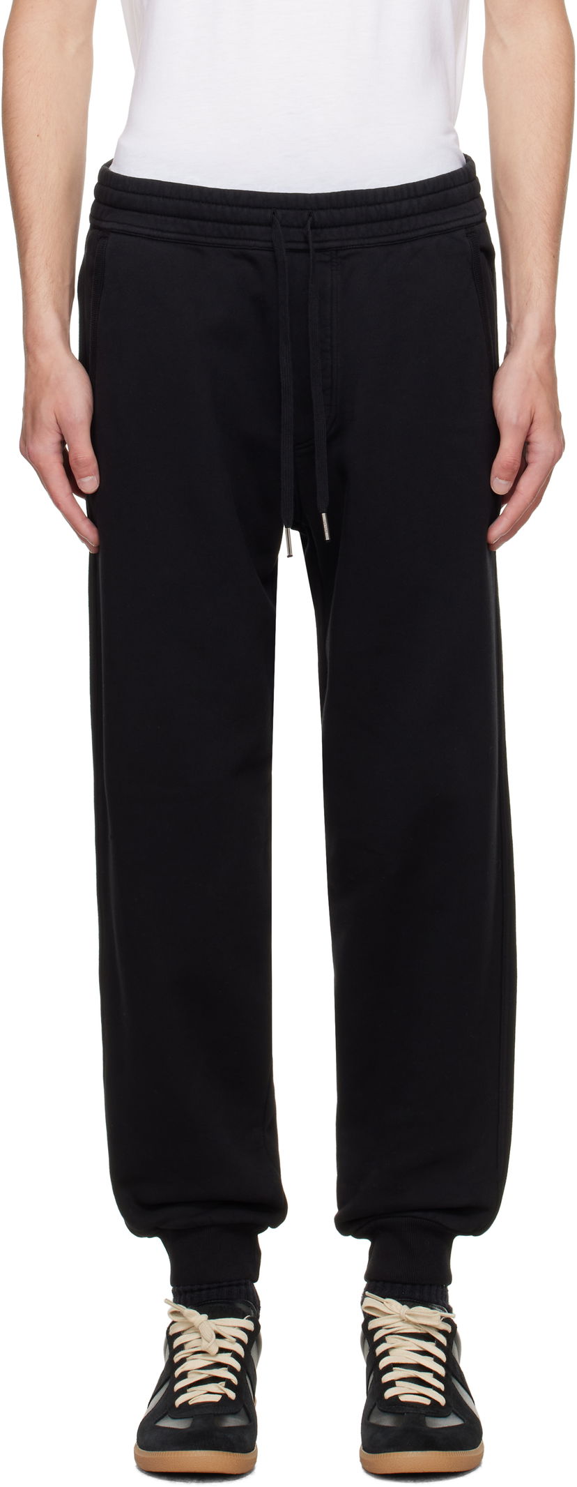 Trenirka Tom Ford TOM FORD Cotton Fleece Sweatpants Crna | JAL023-JMC072
