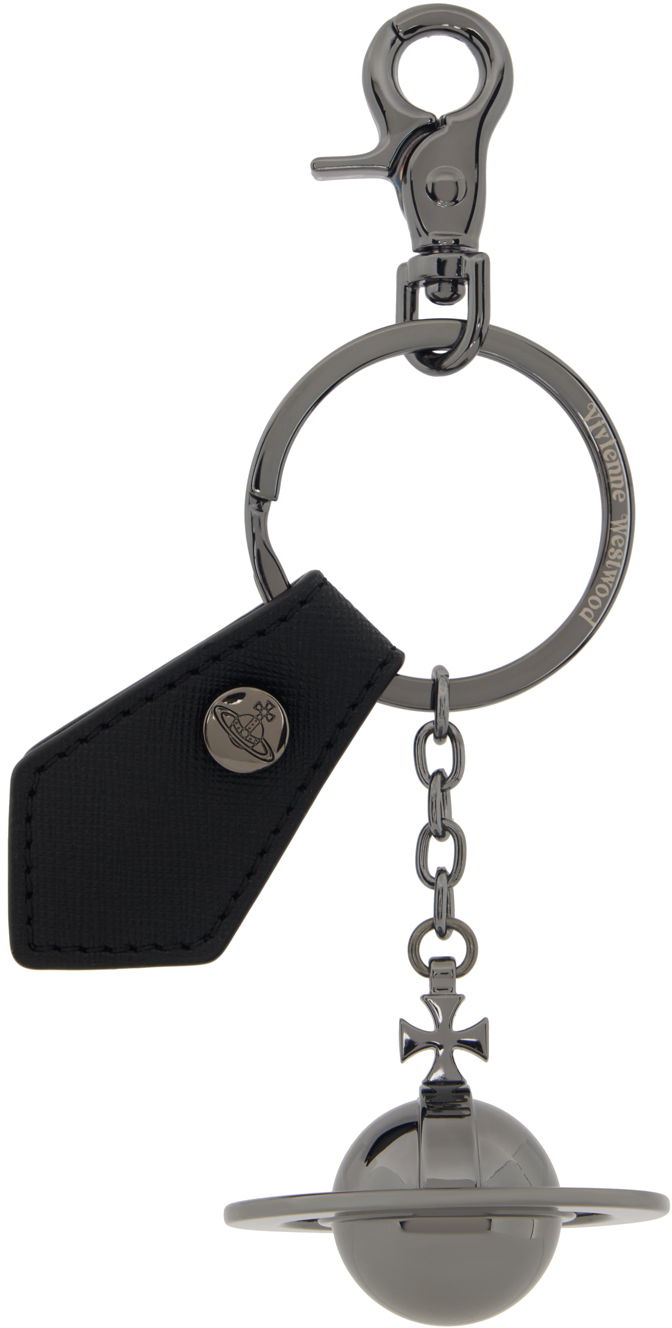Privjesci za ključeve Vivienne Westwood Vivienne Westwood Gunmetal 3D Orb Keychain Metalik | 8203011NU-OM0014-