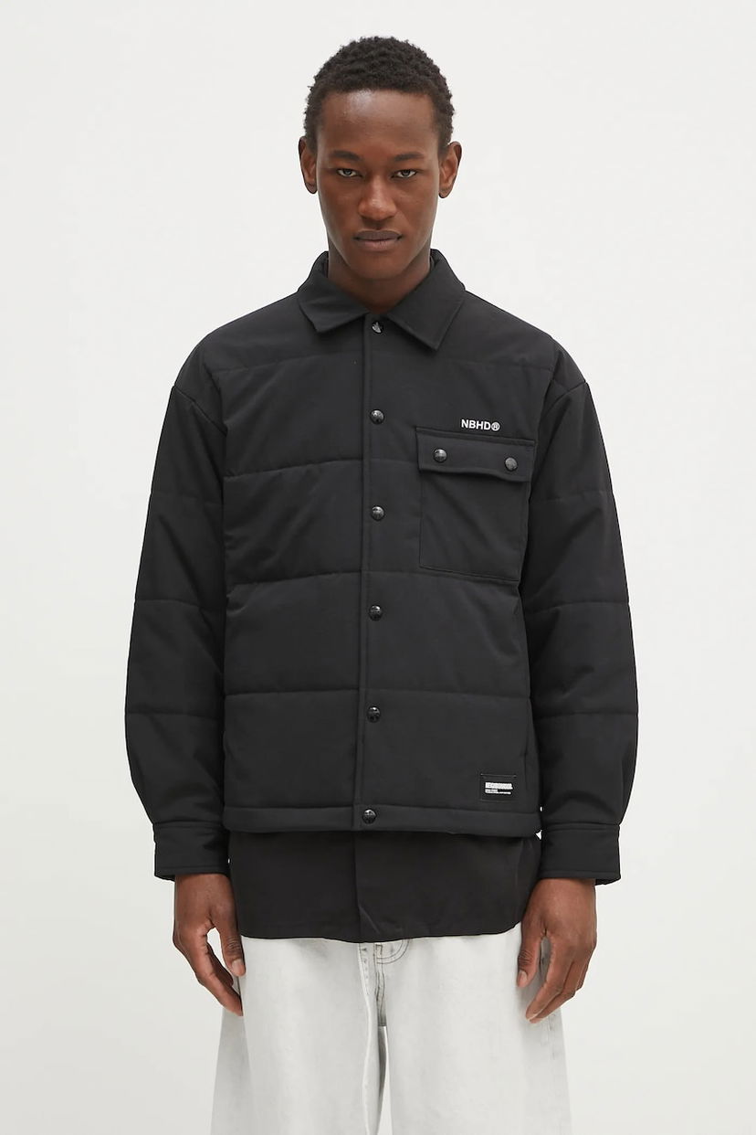 Pernata jakna Neighborhood NEIGHBORHOOD Padded Shirt Jacket Crna | 242TSNH.SHM08