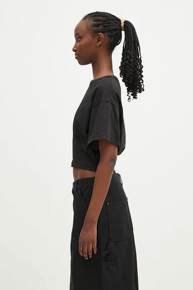 Majica kratkih rukava Alpha Industries Waisted T-Shirt Crna | 148070, 1