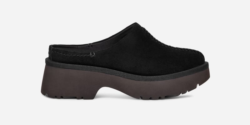 Tenisice i cipele UGG ® New Heights Clog for Women in Black, Size 3, Suede Crna | 1152731-BLK