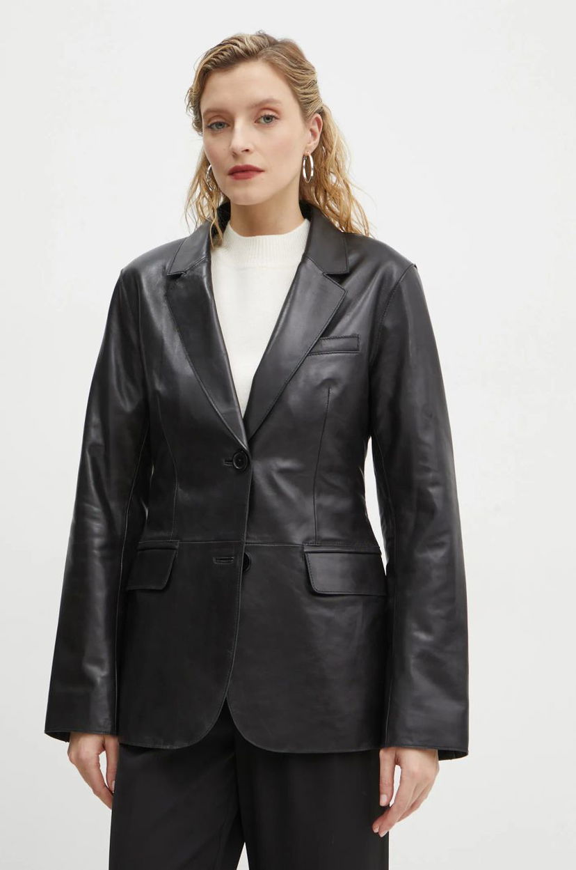 Jakna STAND STUDIO Stand Studio Mina Leather Blazer Crna | 66391.7850