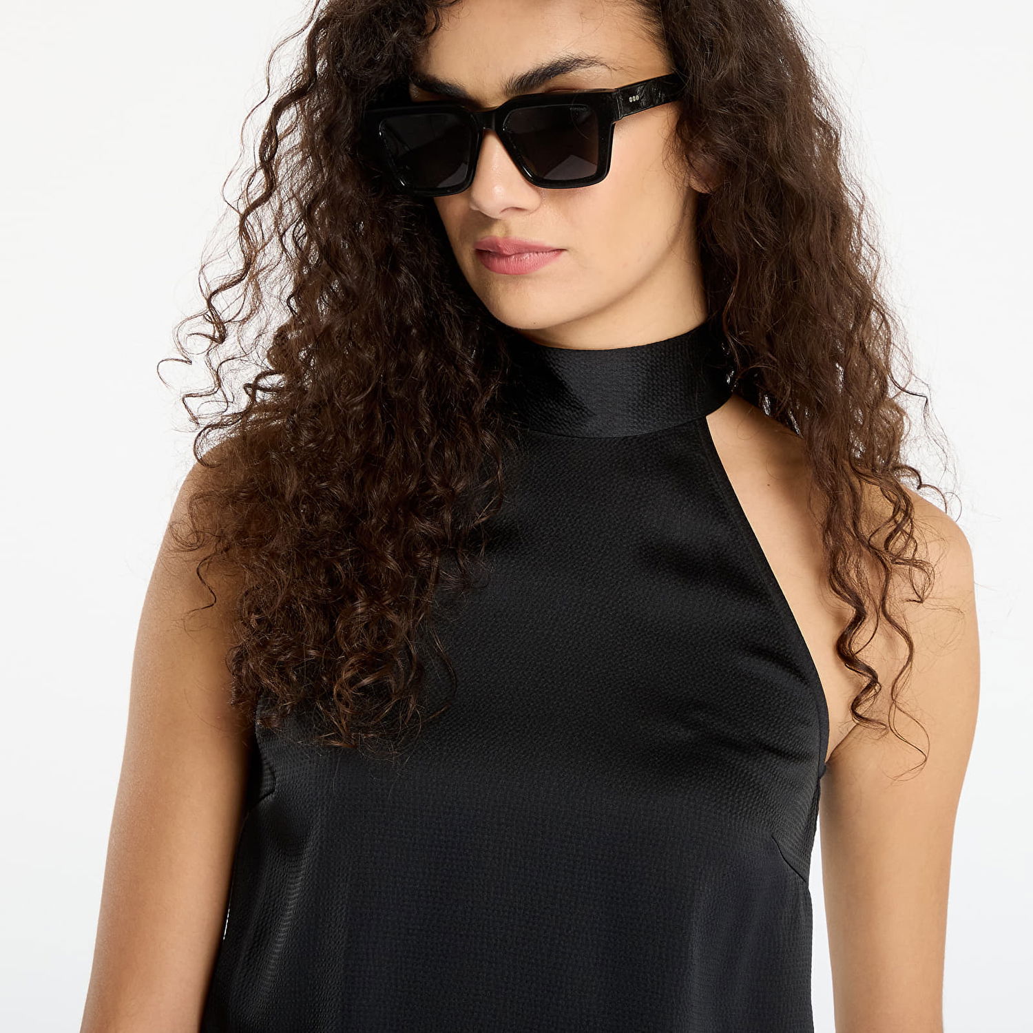 Majica bez rukava Samsoe Samsoe Satin Halter Neck Top Sarheos Crna | F25400155_CLR000021, 1