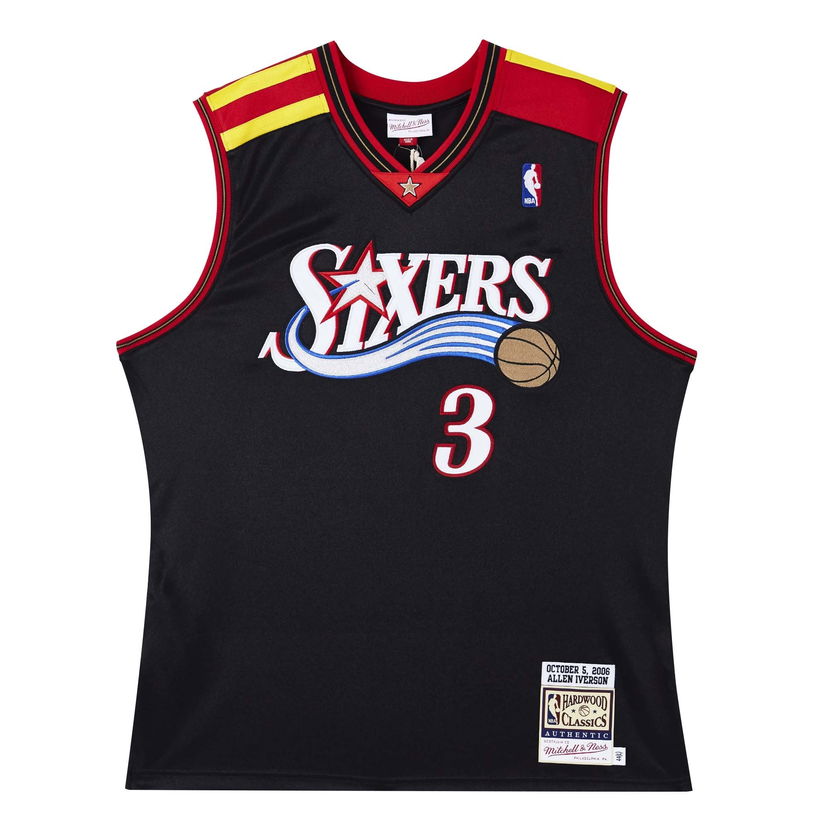 Dres Mitchell & Ness Philadelphia 76ers 'Allen Iverson'  Authentic Basketball Jersey Crna | AJY4GS20035-P76BLCK06AIV