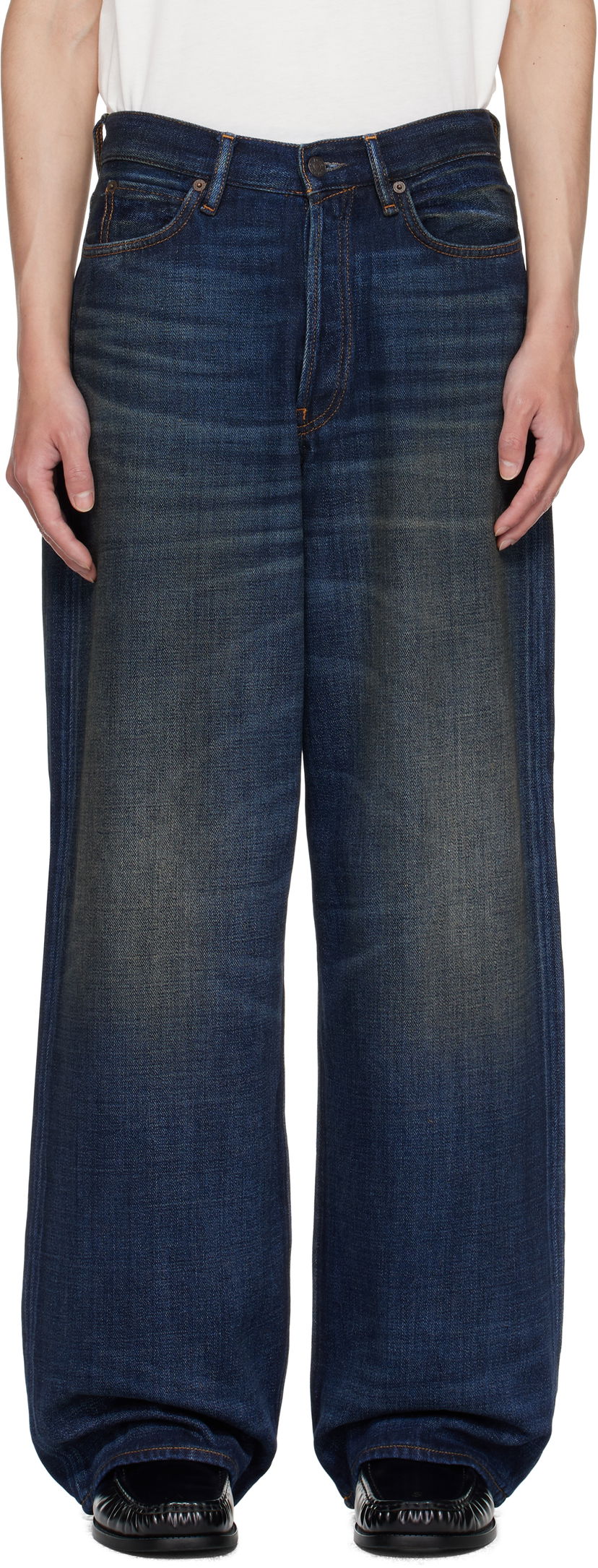Jeans Acne Studios Acne Studios Loose Fit 1981 Jeans Plava | C00082-
