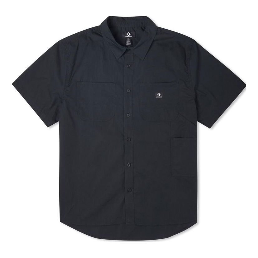 Košulja Converse Carpenter Woven Button-Down Shirt Crna | 10023410-A01